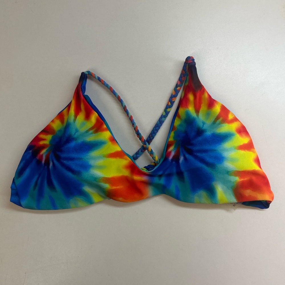 Zaful Multicolor Tie-Dye Bikini Top‎